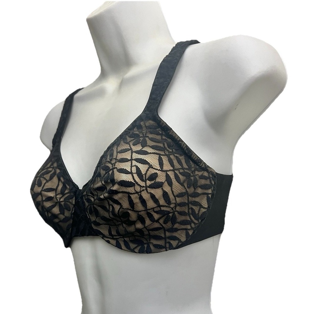 Olga Bra 35519 34C Underwire Adjustable Lace Pajama Sleepwear Women Clothing - Picture 3 of 6